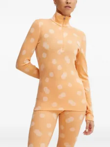 Лыжный топ с воротником на молнии Icebreaker, оранжевый