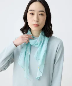 шарф с ботаническим принтом