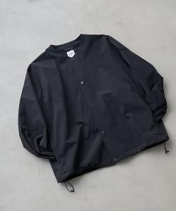 Куртка без воротника из эластичного нейлона Stretch Tech эластичная, водоотталкивающая, износостойкая, с защитой от УФ-излучения Coen, цвет Black