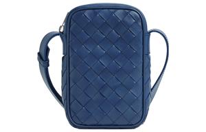 Сумка через плечо из телячьей кожи, мужская, темно-синяя Bottega Veneta