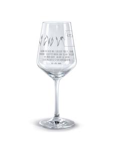 Бокал для вина Otter Stein с надписью на прозрачном фоне Mr. & Mrs. Panda