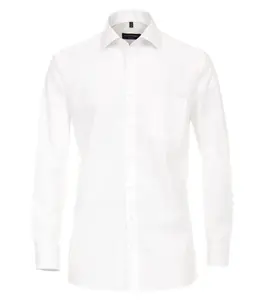 Деловая рубашка CASAMODA "Деловая рубашка CASAMODA удлиненные рукава 72см однотонная", белый