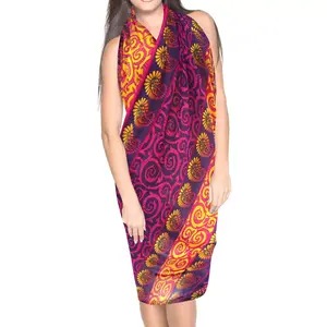 LA LEELA Женская пляжная одежда для отпуска, шарфы для волос, летние шарфы и накидки, платок на голову, один размер, короткий, синий_Y38