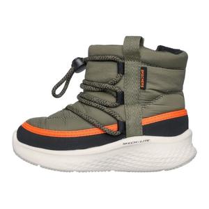 Skechers Kids Износостойкие термо высокие топы Toddler Shoes Black Green Infant And Toddler