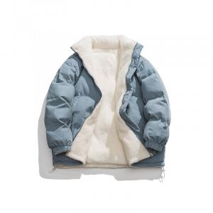 ПППуховик Unisex Stand Collar Moderate WARRIOR, 雾蓝【升级👍加厚款】