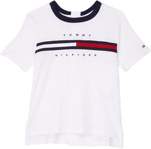 Футболка Tommy Hilfiger Tino для мальчиков с адаптивным сиденьем и застежкой на липучке (для малышей/старших детей), Bright White