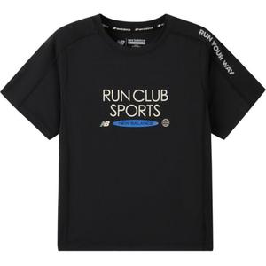 New Balance Футболка черная для детей 3-7 лет