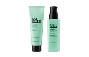 Набор для ухода за кожей LANGSHI для контроля жирности, очищающее средство и тоник, восстанавливающий и увлажняющий LAB SERIES, Two-Piece Set: Oil-Control Cleanser 125ml+Acne-Fighting Serums 30ml