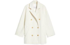 MaxMara Короткое пальто 101801 Series для женщин белое