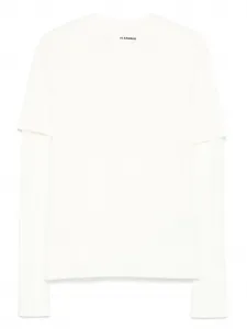 Хлопковая футболка JIL SANDER, нейтральный