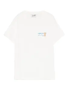 Футболка Emilie W с вышивкой Mc2 Saint Barth, белый