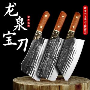 Plys Кухонный нож Dragon Spring, ручная ковка, ультраострый, для резки костей, красный