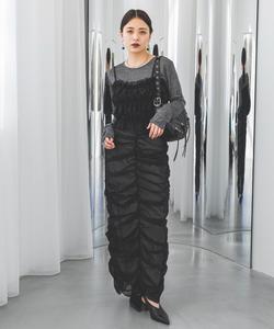 Полупрозрачная майка с оборками, 2 шт.