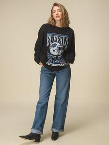 Флисовая толстовка Bills с изображением шлема Junk Food Clothing, black-bills