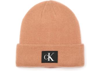 Мужская шапка-манжета Calvin Klein Key Item с тканой нашивкой Ck, Dusty Rose