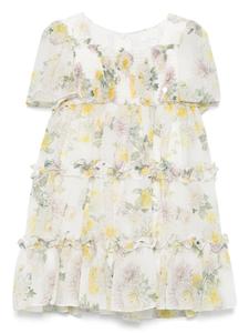 Платье с цветочным принтом Patachou, белый