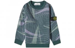 Свитер детский Stone Island, зеленый