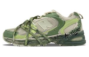 New Balance Нью Баланс 530 кроссовки унисекс бежево-зеленые, цвет Beige Green