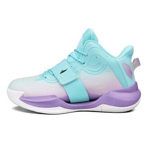Kuding Амортизирующие баскетбольные кроссовки Unisex High-Top в сине-фиолетовом цвете, цвет Blue Purple