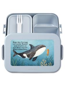 Mr. & Mrs. Panda Дизайн Bentobox Orca с надписью пастельно-голубого цвета