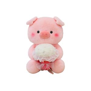 Очаровательный букет для признания в любви плюшевая кукла поросенок высота 25cm/35cm/45cm MIXIANG, белый
