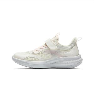 Легкие, амортизирующие и воздухопроницаемые кроссовки для бега для детей с низким верхом Antakids, слоновая кость/белый/серый