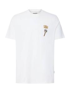 BLEND Футболка 'BHKAMERON FUNNY' в белом цвете