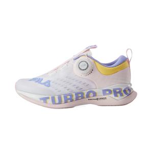 FILA KIDS Непромокаемые амортизирующие устойчивые к истиранию дышащие детские беговые кроссовки FILA White/Mist Pink Kids'