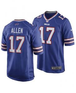 Мужская игровая майка Josh Allen Buffalo Bills Nike, синий