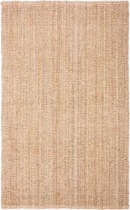 SAFAVIEH коллекция натуральных волокон декоративный ковер, 61 x 92 см, Beige, ручной работы деревенский джут, идеально для помещений с высокой проходимостью в прихожей, гостиной, спальне (NFB119B)