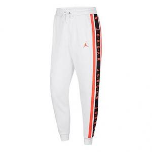 Брюки men's fleece casual white long pants/trousers Air Jordan, белый