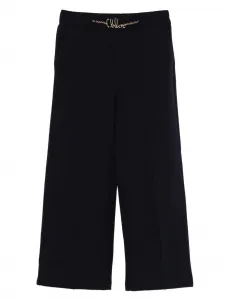 Брюки с цепочкой Chloé Kids, синий