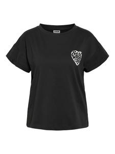 Дизайнерская футболка с принтом в виде сердца и надписью Local Love Club черного цвета Noisy may