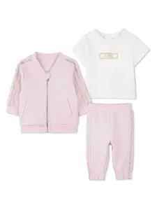 Спортивный костюм с логотипом Michael Kors Kids, розовый