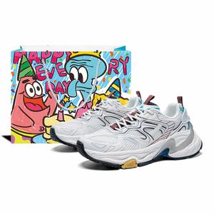 Kappa Амортизирующие массивные кроссовки унисекс низкие белые серебристые, цвет Classic White/Silver[Happiness Shopping Bag]