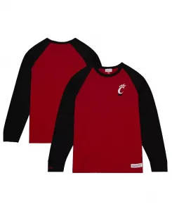 Мужская красная футболка с длинным рукавом Cincinnati Bearcats Legendary Slub Raglan Mitchell & Ness