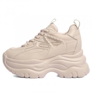 Golden Silk Rabbit Износостойкие противоскользящие низкие массивные кроссовки женские черные - молочный чай, цвет Milk Tea