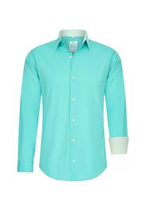 Рубашка с контрастным внутренним воротником RUSTY NEAL, синий