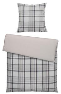 Двустороннее постельное белье Dieter Knoll, 135x200 см, серо-коричневый