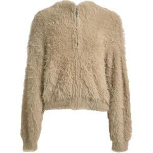 FW24 ZIP KNIT Пальто мужское с бархатистой текстурой THUG CLUB, светло-коричневый