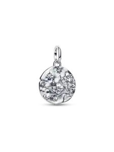 Подвеска-медальон Цветущая вишня Pandora, серебро 925 пробы