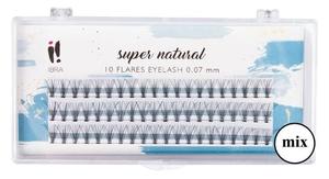 Ибра, пучки ресниц, Super Natural, 0,07 С, микс (8, 10 и 12 мм), Ibra