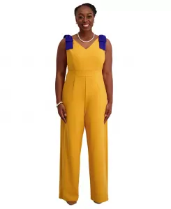 Женский комбинезон с завязками, Regular & Plus Size Kasper, золотой