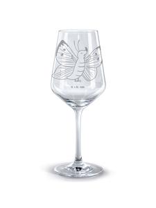 Бокал для вина, бабочка, лимонная бабочка без надписи, прозрачный Mr. & Mrs. Panda