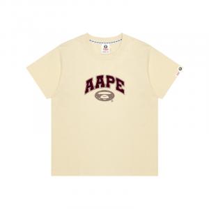 Футболка с принтом логотипа A Bathing APE Aape, белый