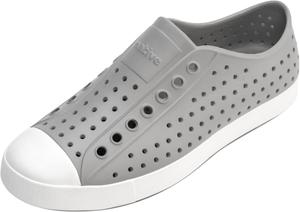 Кроссовки Native Shoes Jefferson для взрослых, легкие, унисекс, белый/серый