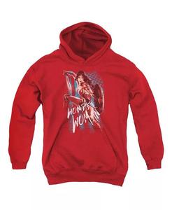 Толстовка с капюшоном American Hero для мальчиков Movie Youth Wonder Woman, красный