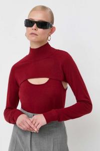 Шерстяной свитер Patrizia Pepe, красный