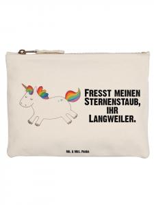 Mr. & Mrs. Panda Пенал «Единорог: Счастливый» с белой надписью