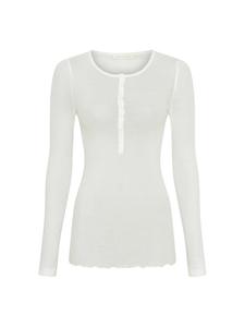 Seamless Basic Хлопковая рубашка "Дедушка" кремового цвета